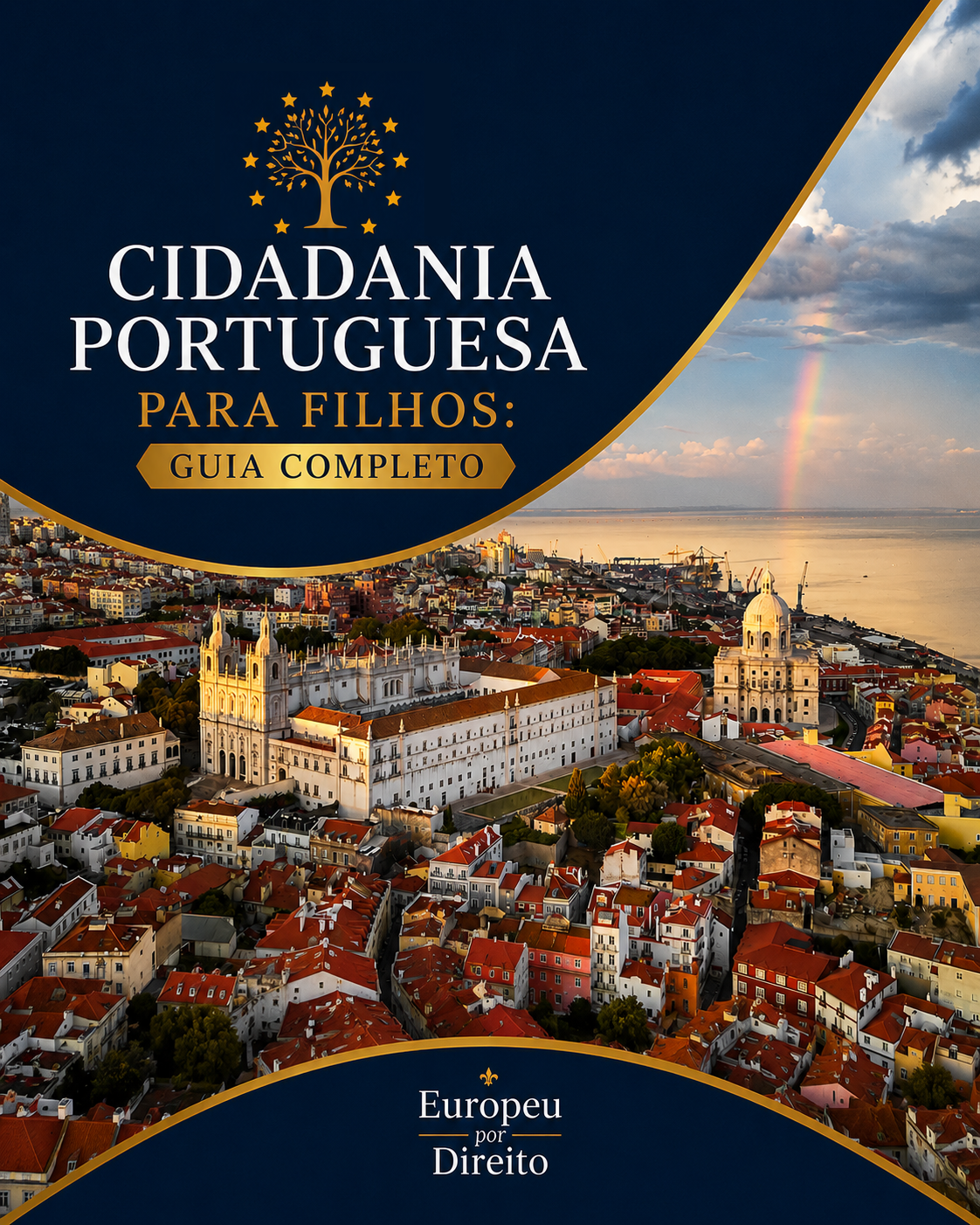 Capa do e-book Cidadania Portuguesa para Filhos: Guia Completo